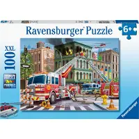 Ravensburger Puzzel - 100 Bakstenen - Fire Truck Rescue - - OneSize - Puzzel