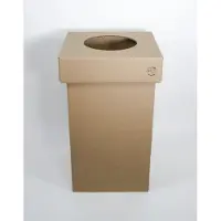 KarTent Kartonnen karbin (240l) - Prullenbak 240 liter - Deksel Karton kleur -