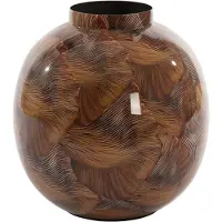 Light & Living Light&living Vaas deco Ø26x27 cm MILOS bruin-licht bruin