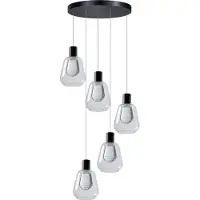 Eth Vide hanglamp Gary 5-lichts