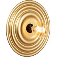 Masterlight Wandlamp Sun Saturn mat goud Ø35cm