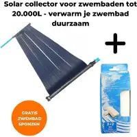 Comfortpool Solar collector - Solar mat - Zonneverwarming zwembad - Geschikt voor zwembaden tot 20.000L - 32 en 38mm aansluiting - Gratis zwembadspons