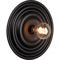 Masterlight Wandlamp Sun Saturn mat zwart Ø35cm