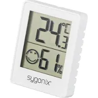 Sygonix Thermometer/Hygrometer Wit, Thermometer + hygrometer, Wit