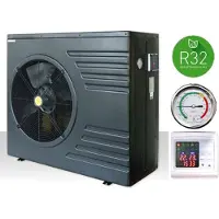 Midas Zwembadwarmtepomp - Mida.Black 17 - Zwembadvolume tot 95 m³ - koelen & verwarmen - zonder Wi-Fi - kleur: zwart