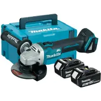 Makita DGA506RTJ 18V Li-Ion Accu Haakse Slijper Set (2x 5.0Ah Accu) In Mbox - 125mm - Koolborstelloos - Softstart