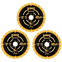 DeWalt Accessoires DT10399-QZ Cirkelzaagbladen | 190 mm | 24 T | Extreme framing | 3 stuks - DT10399-QZ