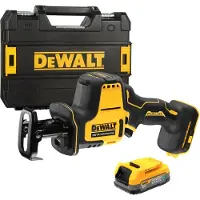DeWalt DCS369E1T-XJ 18V Li-ion XR Accu Reciprozaag Set (1x POWERSTACK Accu) In TSTAK - Koolborstelloos