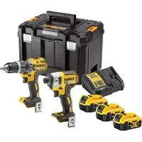 DeWalt DCK266P3T-QW 18V Li-ion XR Accu Klop-/schroefmachine (DCD796) & Accu Slagschroevendraaier (DCF887) Combiset (3x 5.0Ah) In TSTAK Koffer