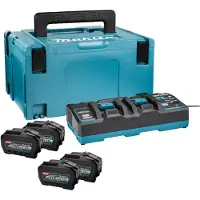 Makita - Laderset, 4x accu's 40 V XGT 5,0 Ah 191U42-2