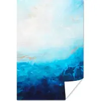 PosterMonkey Poster Blauw - Zee - Abstract - Verf - 40x60 cm