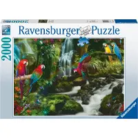 Ravensburger puzzel Bonte papegaaien in de jungle - legpuzzel - 2000 stukjes