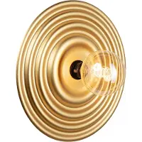 Masterlight Wandlamp Sun Saturn mat goud Ø42cm