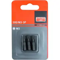 Bahco 3xbits xzn m5 25mm 1/4" standard | 59S/M5-3P