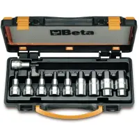Beta 10-delige set schroevendraaierdoppen voor binnenzeskant schroeven (art. 920PE) in kistje 920PE/C10 - 009200443
