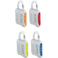 Masterlock 50mm - zinc die-cast body - 29mm hardened steel shackle, 6mm diam. - 4 - 653EURD