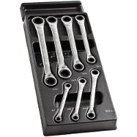 Facom module met 7 ratelringsleutels - 15° gebogen - 12-kant 6 tot 19 mm - MOD.65J7PB