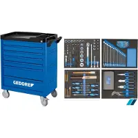 Gedore Gereedschapswagen gevuld 147-delig