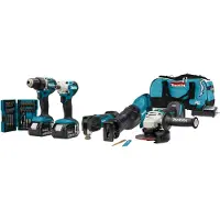 Makita DLX5068TX1 LXT 18V Li-Ion Accu Combiset Incl. Accessoires (2x 5,0 Ah Accu) In Tas
