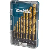 Makita D-72849 D-72849 Spiraalboorset 1 mm, 2 mm, 3 mm, 4 mm, 5 mm, 6 mm, 7 mm, 8 mm, 9 mm, 10 mm 1 stuk(s)