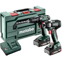 Metabo Accu Combo Set 2.8.5 | SB 18 (Klopboormachine) + SSD 18 LT 200 BL (Slagschroevendraaier) | 18 V | 2x2.0Ah, SC 30 | In Metabox - 685197000