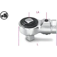 Beta Doorsteek ratelkop voor momentsleutels 614/50 - 006140002