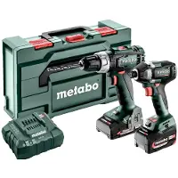 Metabo Accu Combo Set 2.8.2 | BS 18 L (Boorschroefmachine) + SSD 18 LT 200 BL (Slagschroevendraaier) | 18 V | 1x2.0Ah, 1x 4.0Ah, ASC 55 | In Metabox - 685194000