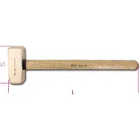 Beta Vonkvrije vuist met houten steel 1380BA 1500 - 013800815