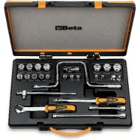 Beta Doppendoos met 17 zeskant dopsleutels en 9 toebehoren 910A/C17 - 009100938