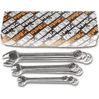 Beta 9-delig set ringsteeksleutels, vervaardigd uit roestvaststaal. In compacte houder 42INOX-AS/S9 - 000420396