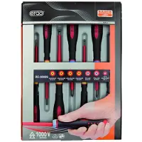 Bahco Insulated Ergo Pozidriv And Slotted With Tri-component Handle 7 Piece Schroevendraaierset