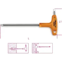 Beta Haakse stiftsleutels met krachthandgreep, vervaardigd uit roestvast staal 96T INOX 10 - 000961944
