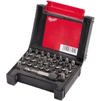 Milwaukee Bits, Estuche de puntas compacto de 27 piezas PH1 x2 / PH2 x2 / PH3 x1 / PZ1 x2 / PZ2 x4 / PZ3 x2 / TX10 x (PH1 x2 / PH2 x2 / PH3 x1 / PZ1 x2 / PZ2 x4 / PZ3 x2 / TX10 x)