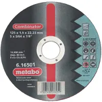 Metabo 616500000 Doorslijpschijf gebogen 115 mm 25 stuk(s) RVS, Metaal