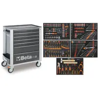 Beta gevulde gereedschapswagen 309-delig, 2400S G7/E-M, grijs
