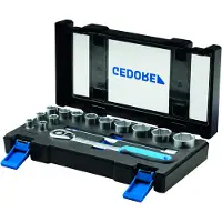 Gedore 19 DMU-20 set doppen, 1/2", 15-delig, zeshoekig, 10-32mm, 3014347
