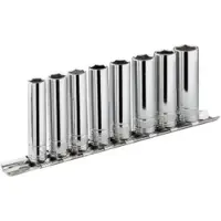 Facom sets 9 korte en lange doppen 3/8' op rail - metrische maten - JL.40E