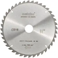 Metabo Zaagblad 216x30x2,4mm 30T