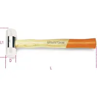Beta Nylon hamers, houten steel 1390N 22 - 013900522