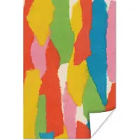 PosterMonkey Poster Abstract - Vormen - Collage - Retro - 120x180 cm XXL