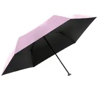 Knirps US.050 Ultra Light Slim Parpalu - met UV-bescherming - rose with black coating paraplu
