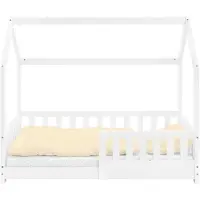 ML-Design Kinderbed Home | hout wit 145x78x127 cm kinderbedden | NADUVI