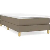 vidaXL Boxspring bed 90x200 cm stof taupe