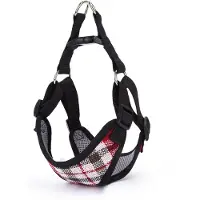 Nobleza Borsttuig - Hondentuig - Hondenharnas - Y Tuig hond - Mesh stof - Maat L - Rood
