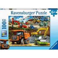 Ravensburger Bouwvoertuigen - Legpuzzel - 100 stukjes