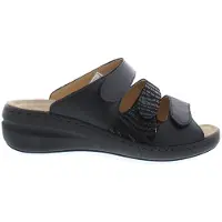 Solidus 21154 wijdte H Slippers | Maat 6 Dames Zwart