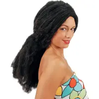 Vegaoo Zwarte rasta pruik voor volwassen - Verkleedpruik - One size