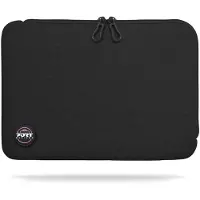 Port Designs Torino II - Laptophoes - 13 inch tot 14 inch - Katoen - Neopreen - Zwart
