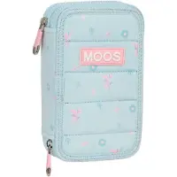 Safta Dubbele etui Moos Garden 12.5 x 19.5 x 4 cm Turkoois (28 pcs)