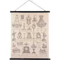Clayre & Eef Clayre en Eef Wandkaart linnen 79x2x110